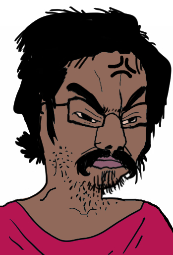Soybooru Post 33266 Angry Beard Brownskin Distorted Frown Glasses Indian Mustache Neckbeard 7436
